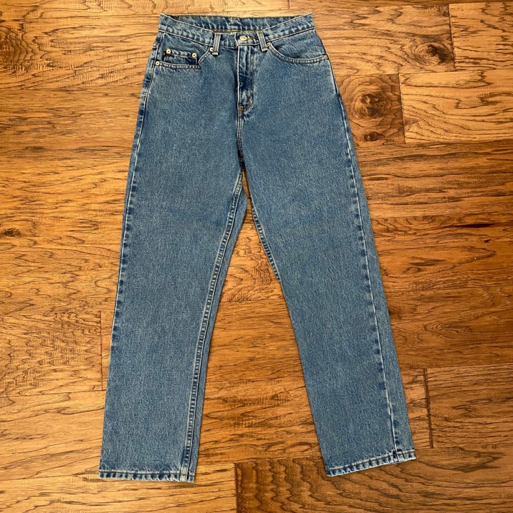 Polo Jeans Co Ralph Lauren Straight Leg Women 6x29 Blue Vintage High Rise Denim
